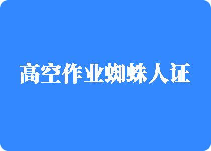 亚洲爱爱骚高空作业蜘蛛人证